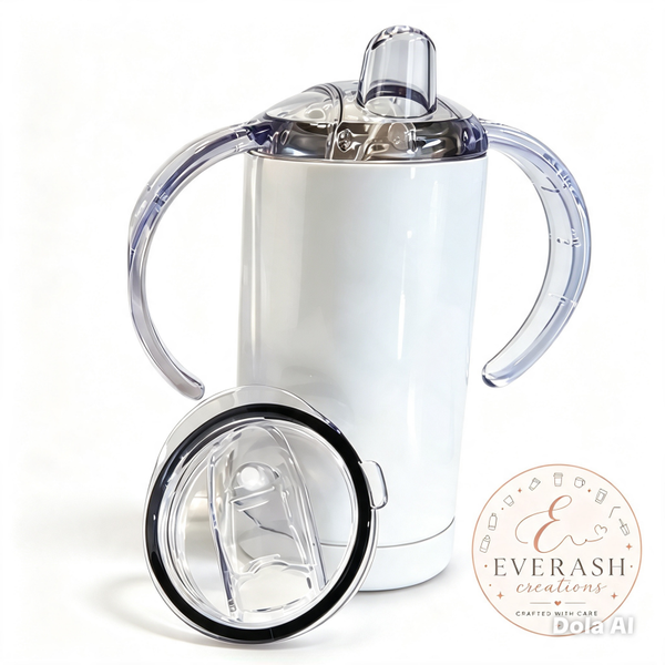 Personalised 12oz Dual‑Lid Kids’ Sippy Cup