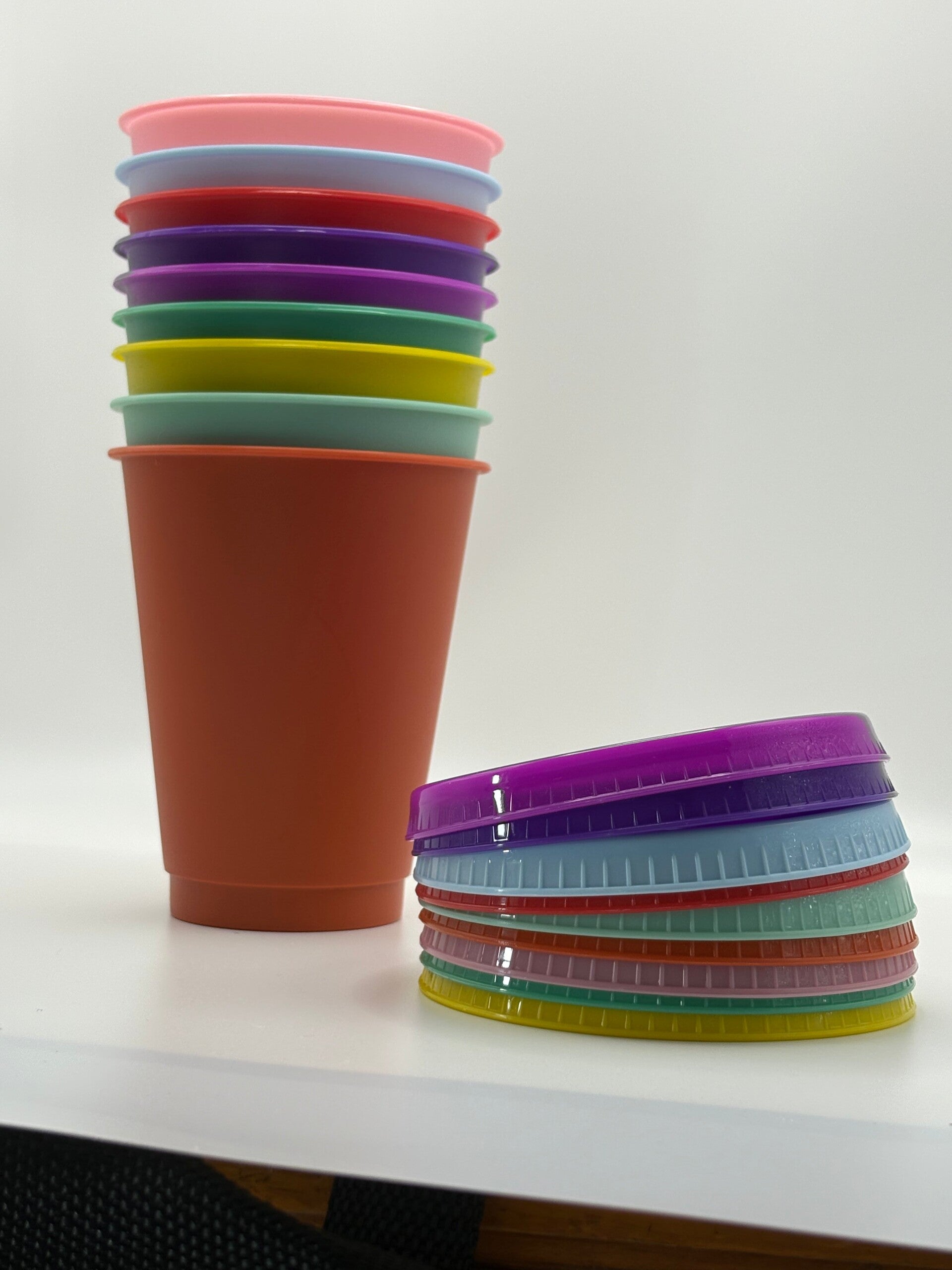 16oz Reusable Acrylic Cold Cups ‑ No Individual Boxes