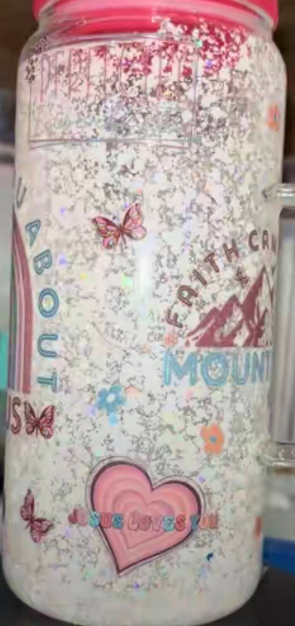 40oz Faith Snow Globe Tumbler ‑ One Only