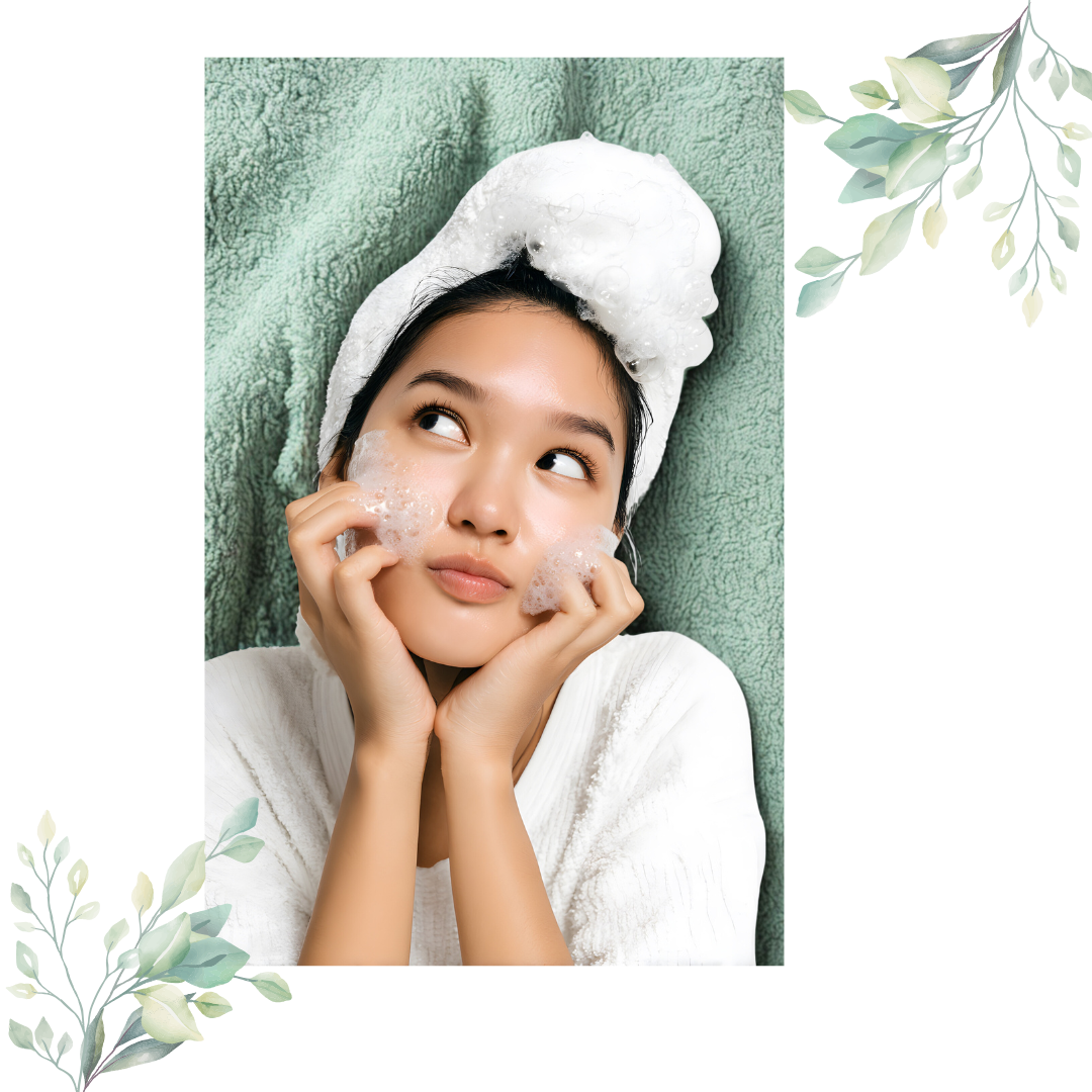 Tulband handdoek van badstof kleur groen