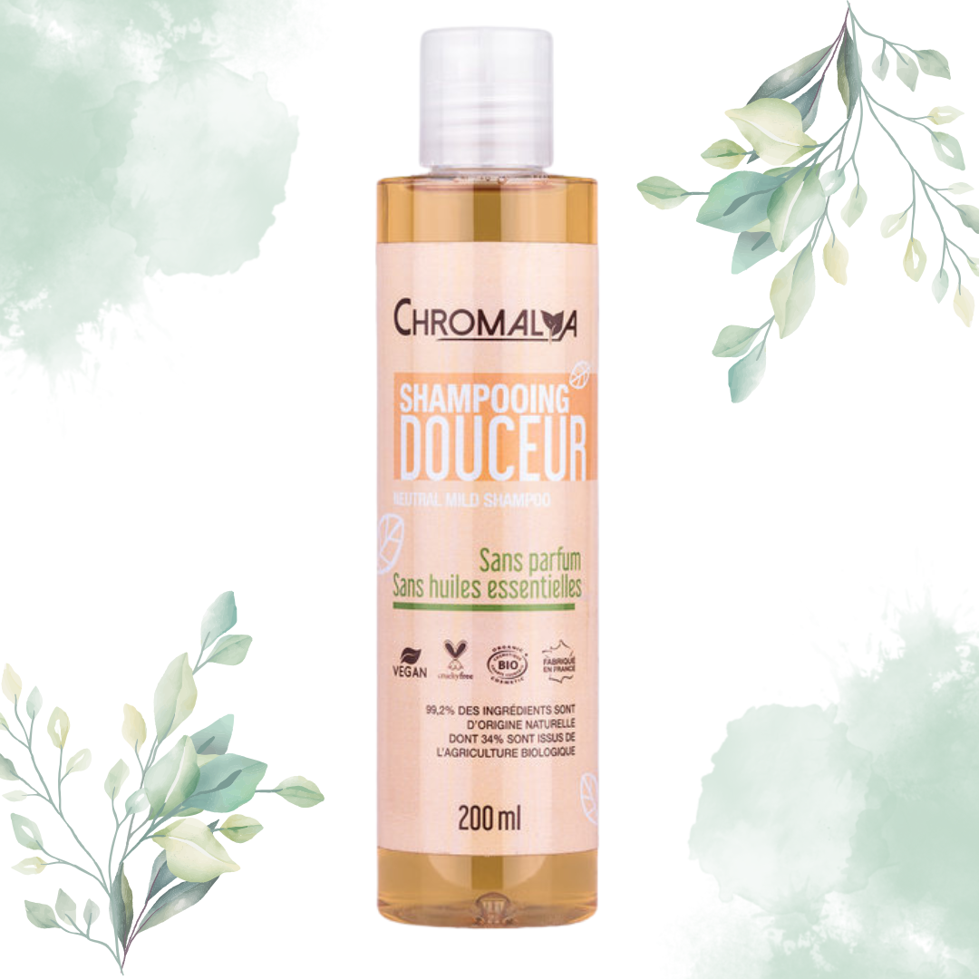 Chromalya Douceur Shampoo – milde, ecologische shampoo voor een gevoelige hoofdhuid Vochtinbrengend.