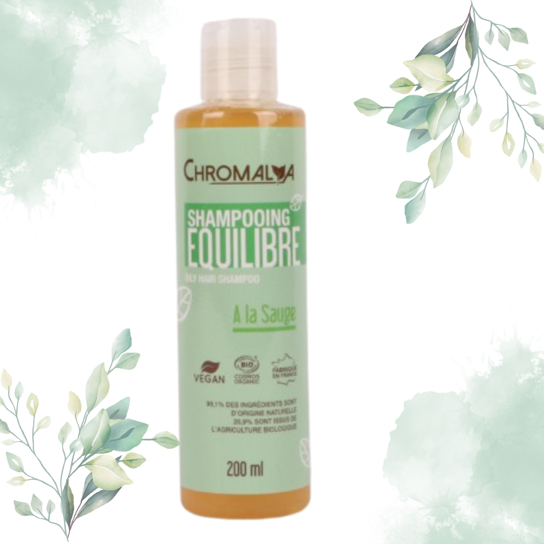 Chromalya Équilibre Shampoo  ecologische shampoo voor een vette of onrustige hoofdhuid. Bevat Proteïne.