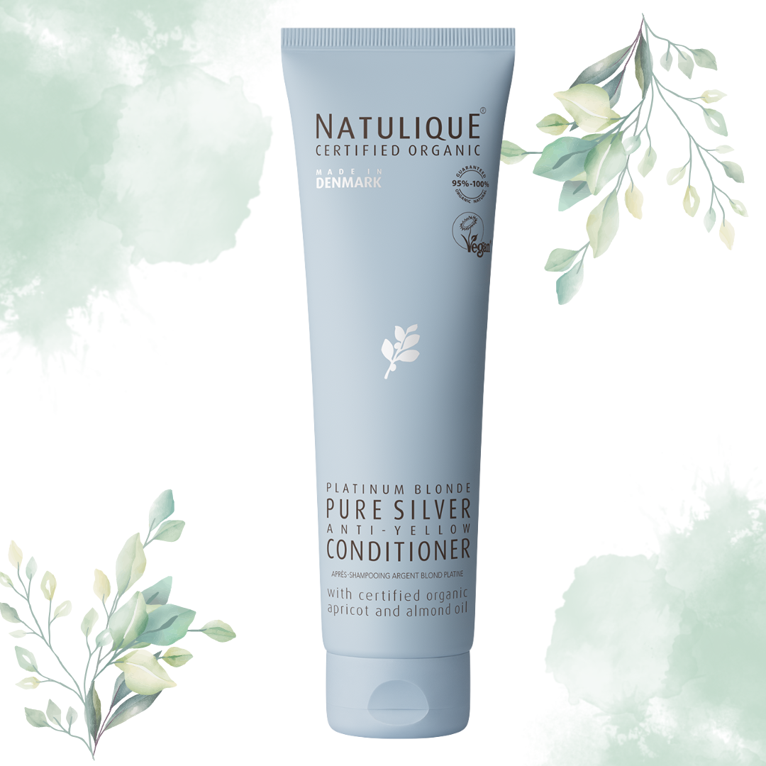 Natulique Pure Silver Conditioner – Conditioner tegen geeltinten voor blond & grijs haar 200 ml.