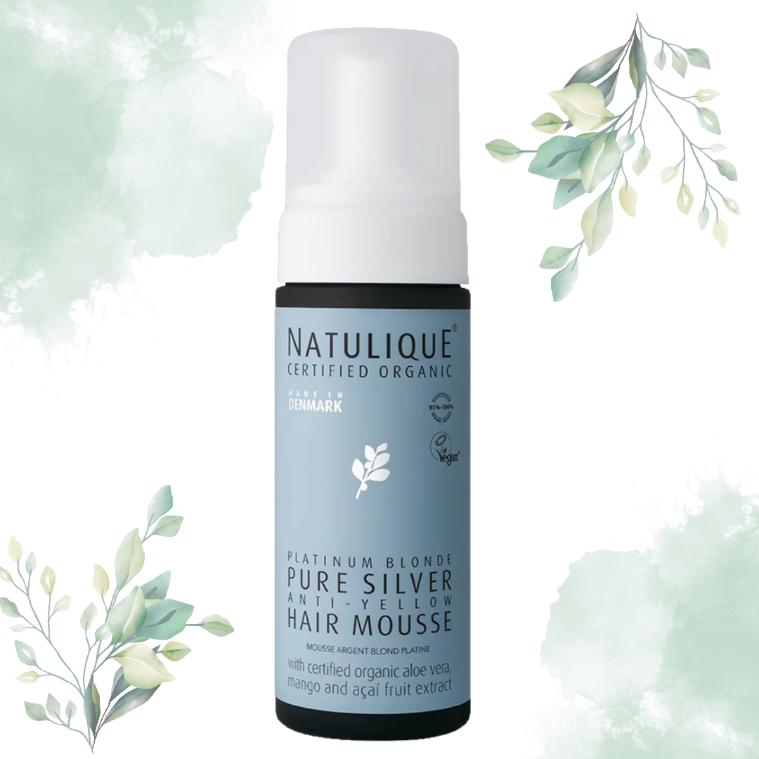 Natulique Silver Mousse – neutraliseert gele tonen & verzorgt het haar (150 ml)