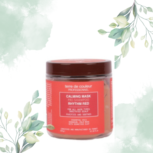 Terre de Couleur Rythme Rood Masker – kalmerende detox voor gevoelige & geïrriteerde hoofdhuid
