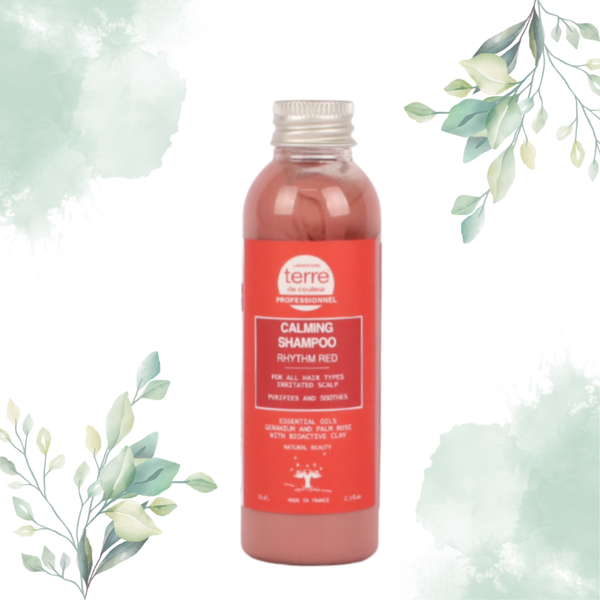 Terre de Couleur Calming Shampoo Rood  Travel Size 75 ml.