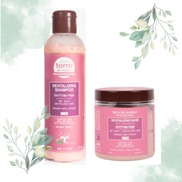 Terre de Couleur Roze Detox set Pink voor een hele droge hoofdhuid en droog haar
