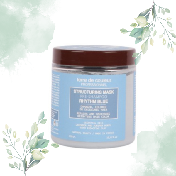 Terre de Couleur Structuring Masker Blauw voor beschadigd haar