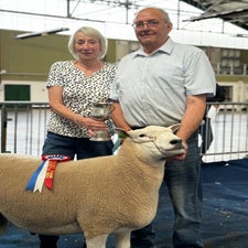 Arfon & Sian Hughes with their champion