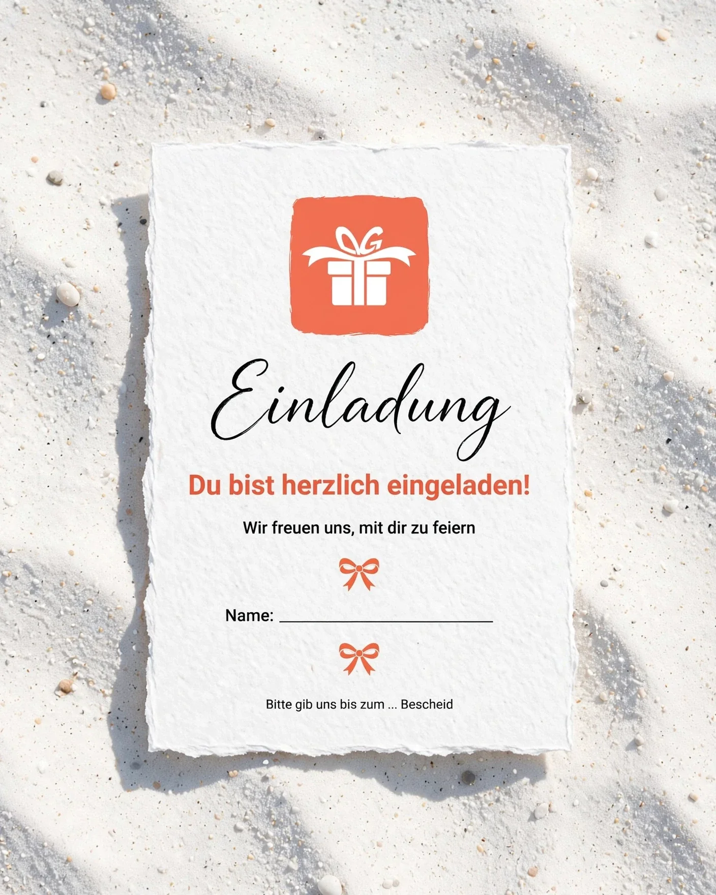 The little Event - Einladung The little Gift
