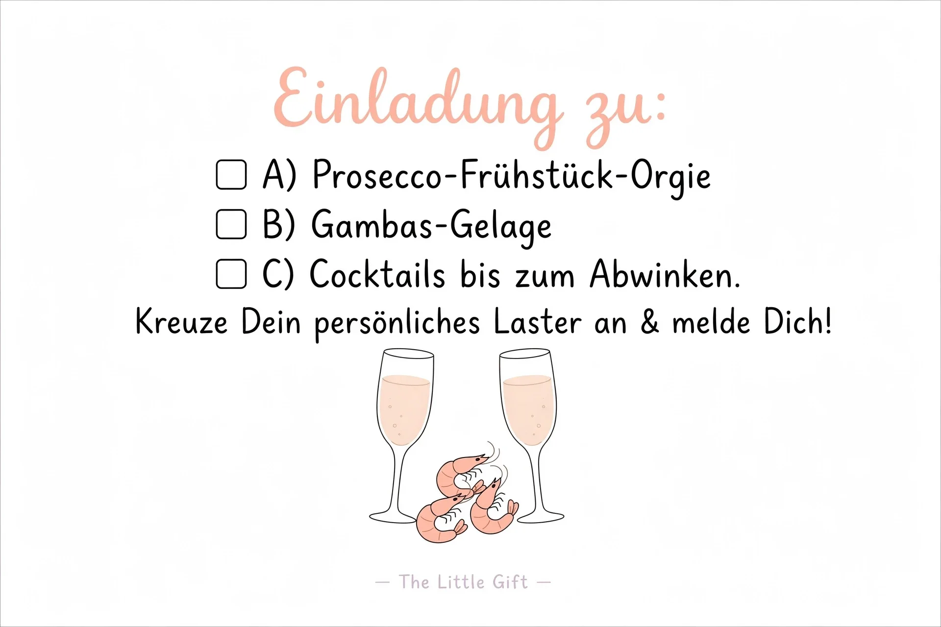 The little Card - Freche Sprüche von Herzen II