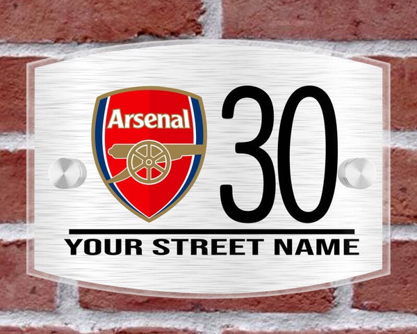 Arsenal Acrylic House Sign