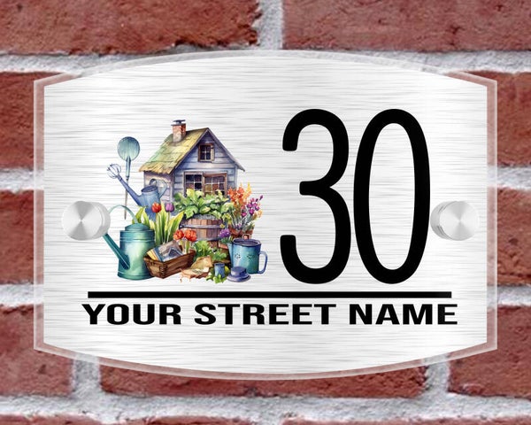 Garden Acrylic House Sign