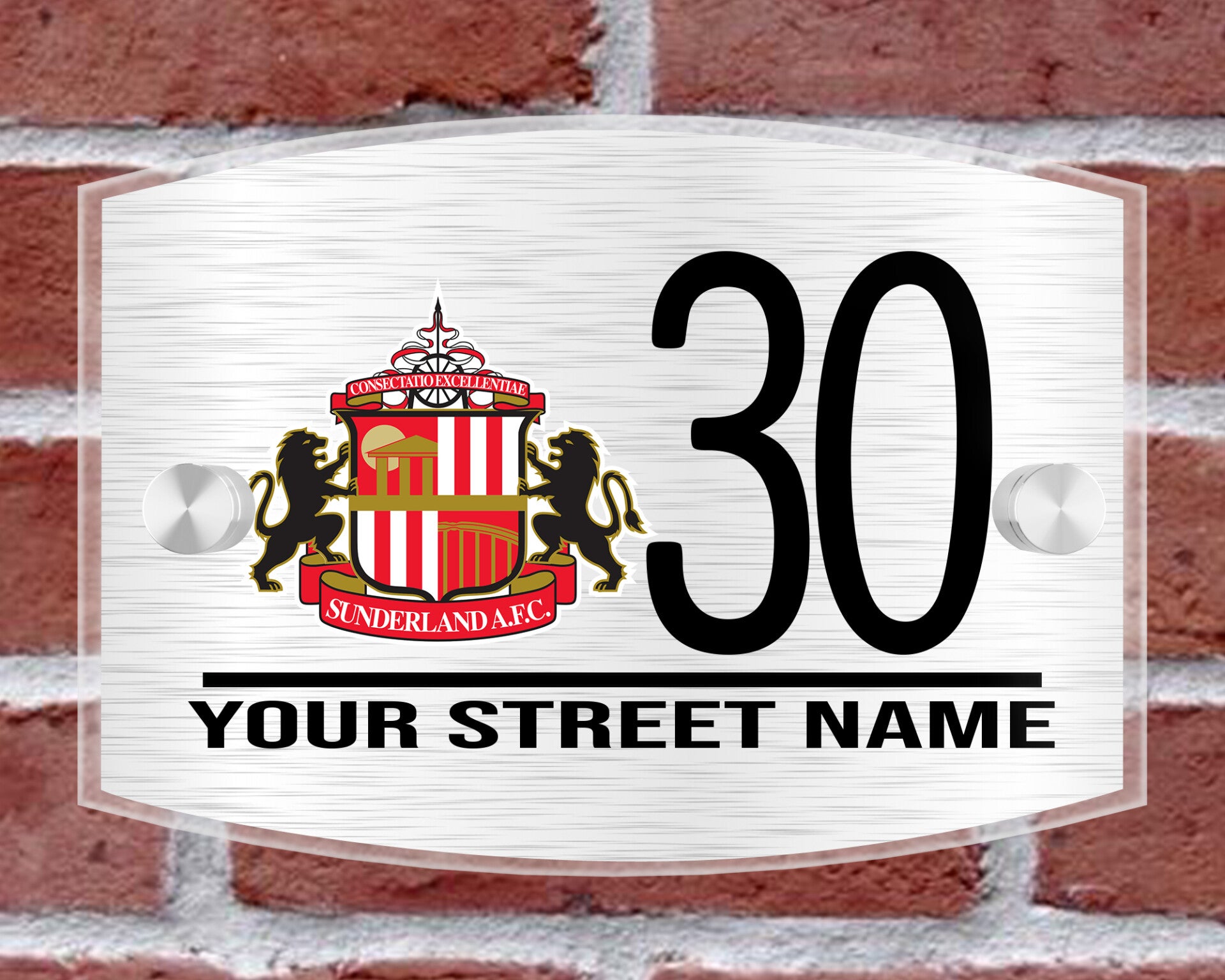 Sunderland Acrylic House Sign