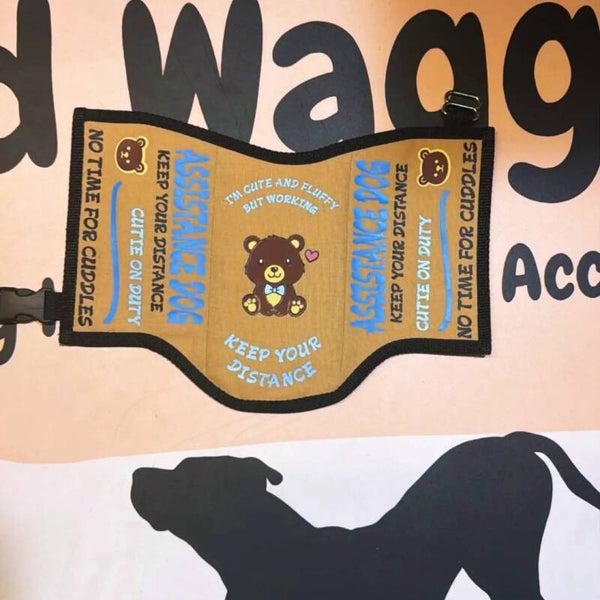 🐻 ASSISTANCE DOG SADDLE VEST SET