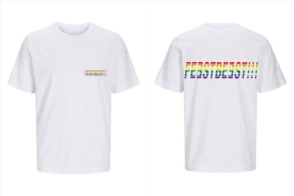 T-shirt feestbeest regenboog Chris Bruijn