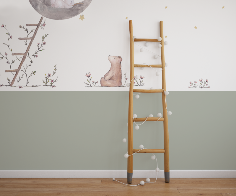 Beer&Konijn complete muurstickerset