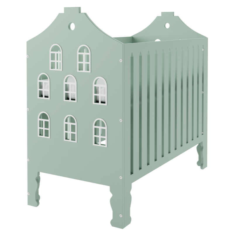 Babybed groen
