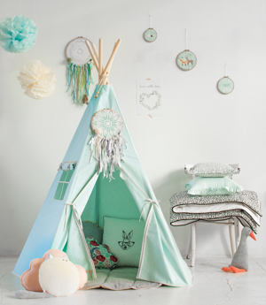 tipi tent mint groen