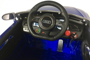 Audi Rs 5 kinder accu auto elektrische wagen voor kids blauw
