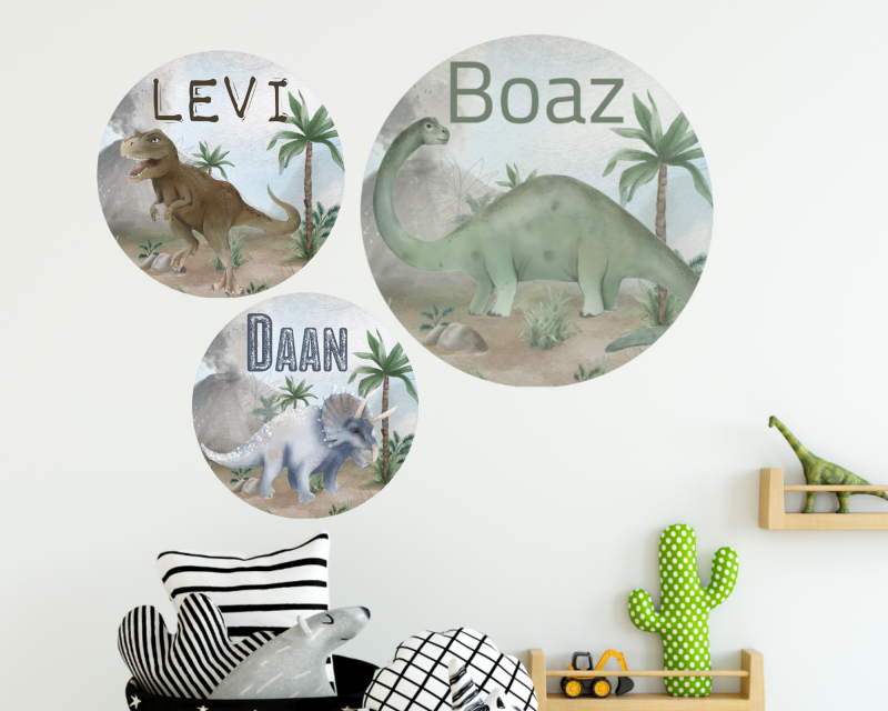 Muurcirkel triceratops