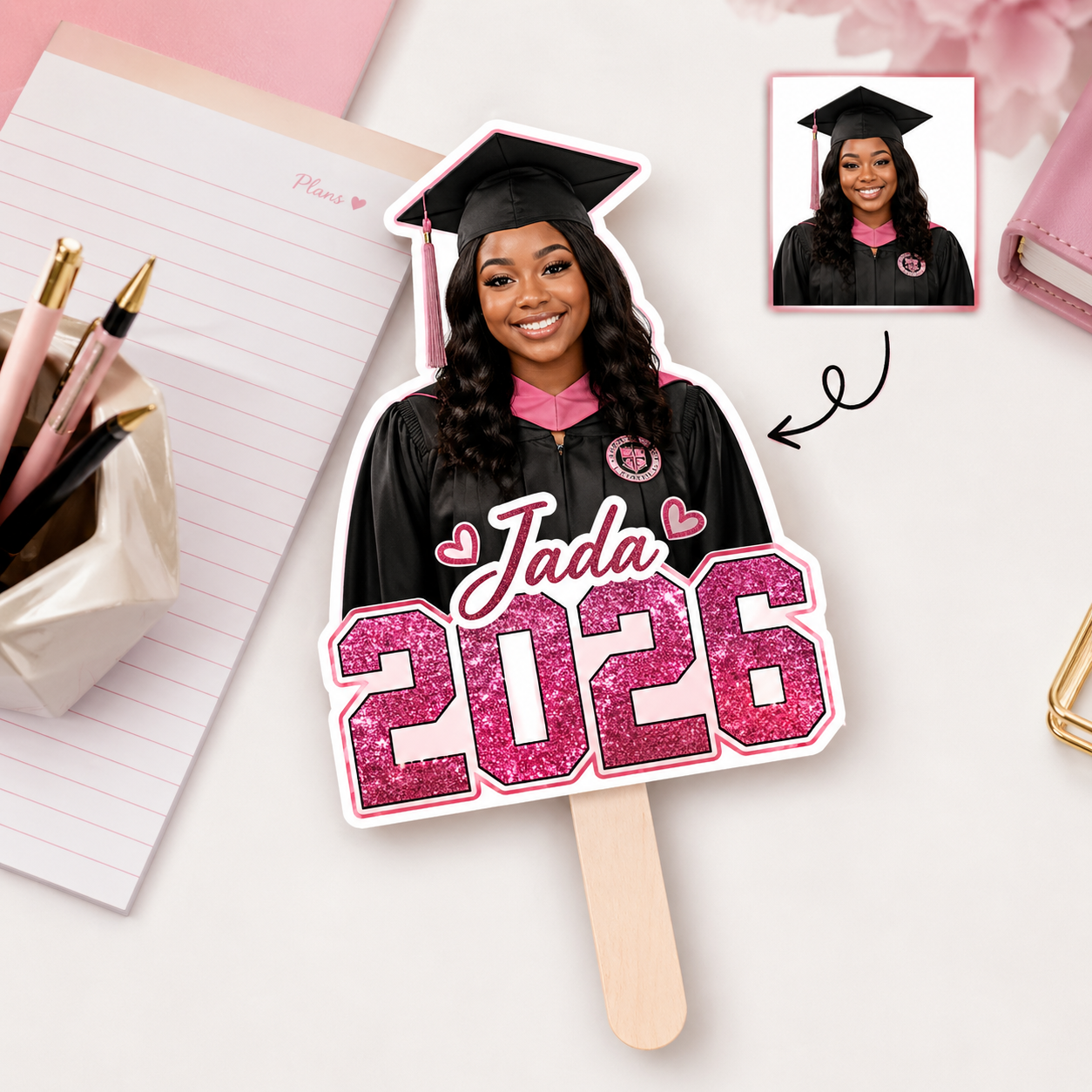 Graduation Hand Fans 10 Pack