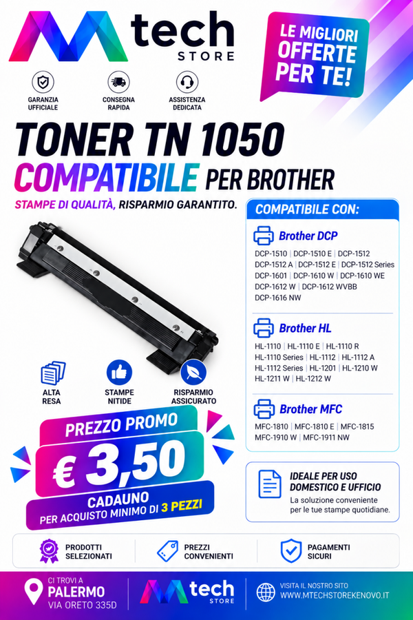 TONER TN 1050 COMPATILE BROTHER X3
