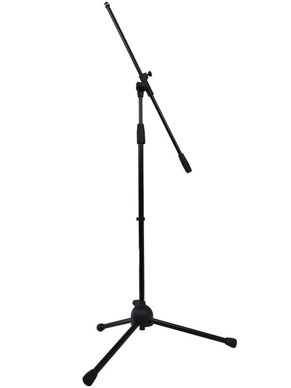 ASTA MICROFONICA IN ACCIAIO TUBOLARE. BASE IN NYLON CARICATO