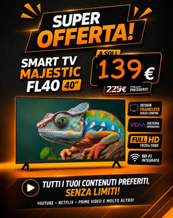 Smart TV Majestic 40”