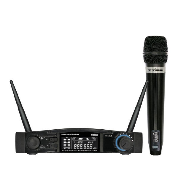 SET RADIOMICROFONO UHF 48 CANALI. TRASMETTITORE A GELATO