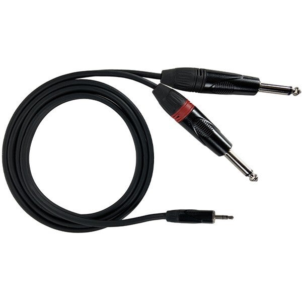 CAVI AUDIO MINI-JACK 3,5 STEREO - 2 X JACK 6,35MM SBILANCIATO 3M