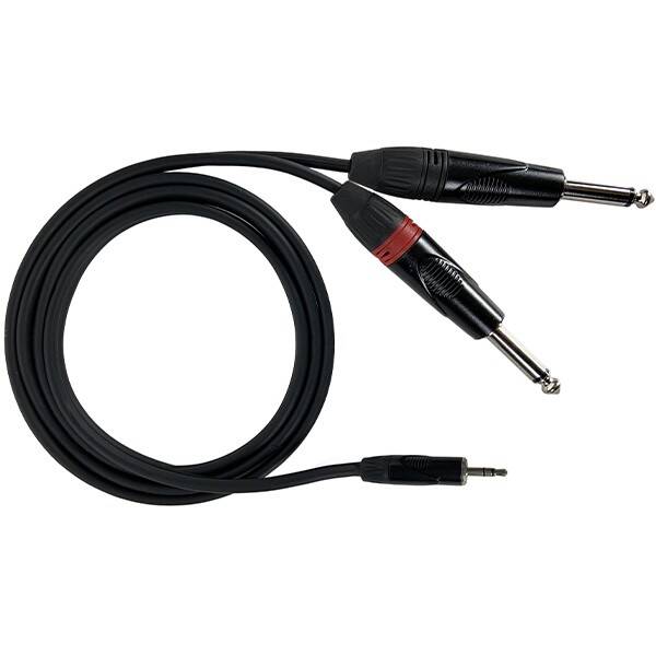 CAVI AUDIO MINI-JACK 3,5 STEREO - 2 X JACK 6,35MM SBILANCIATO 3M