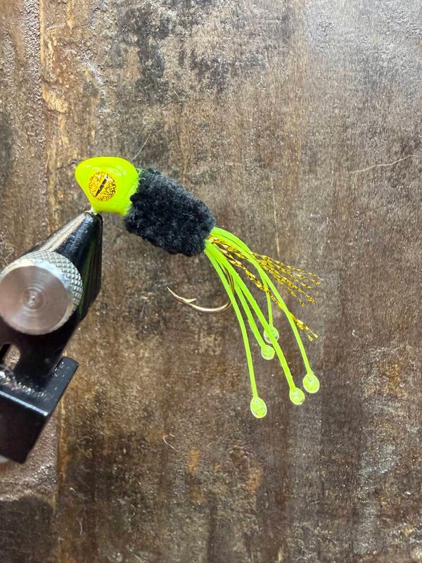 Black and Chartreuse Knocker Jig