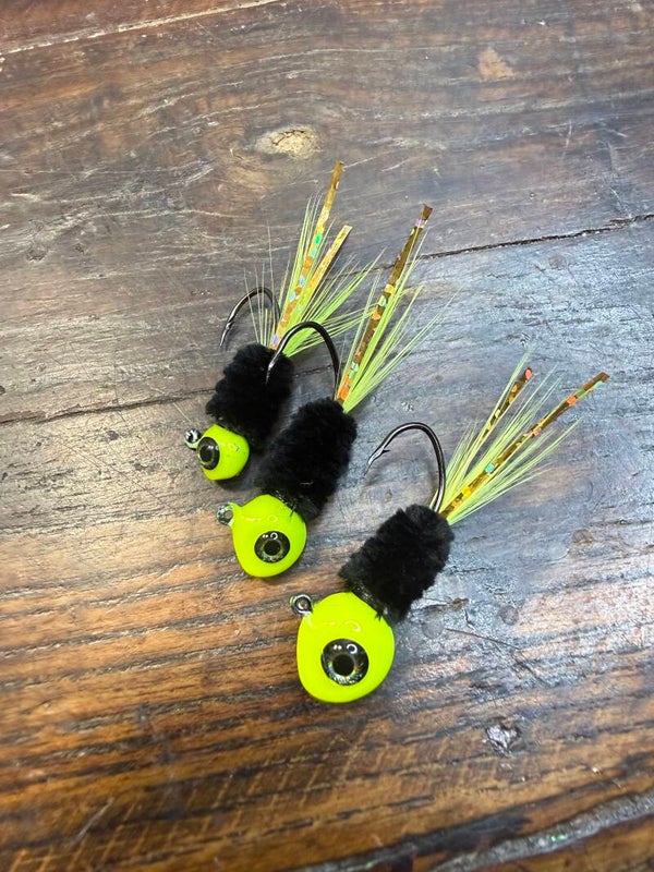 Black and Chartreuse