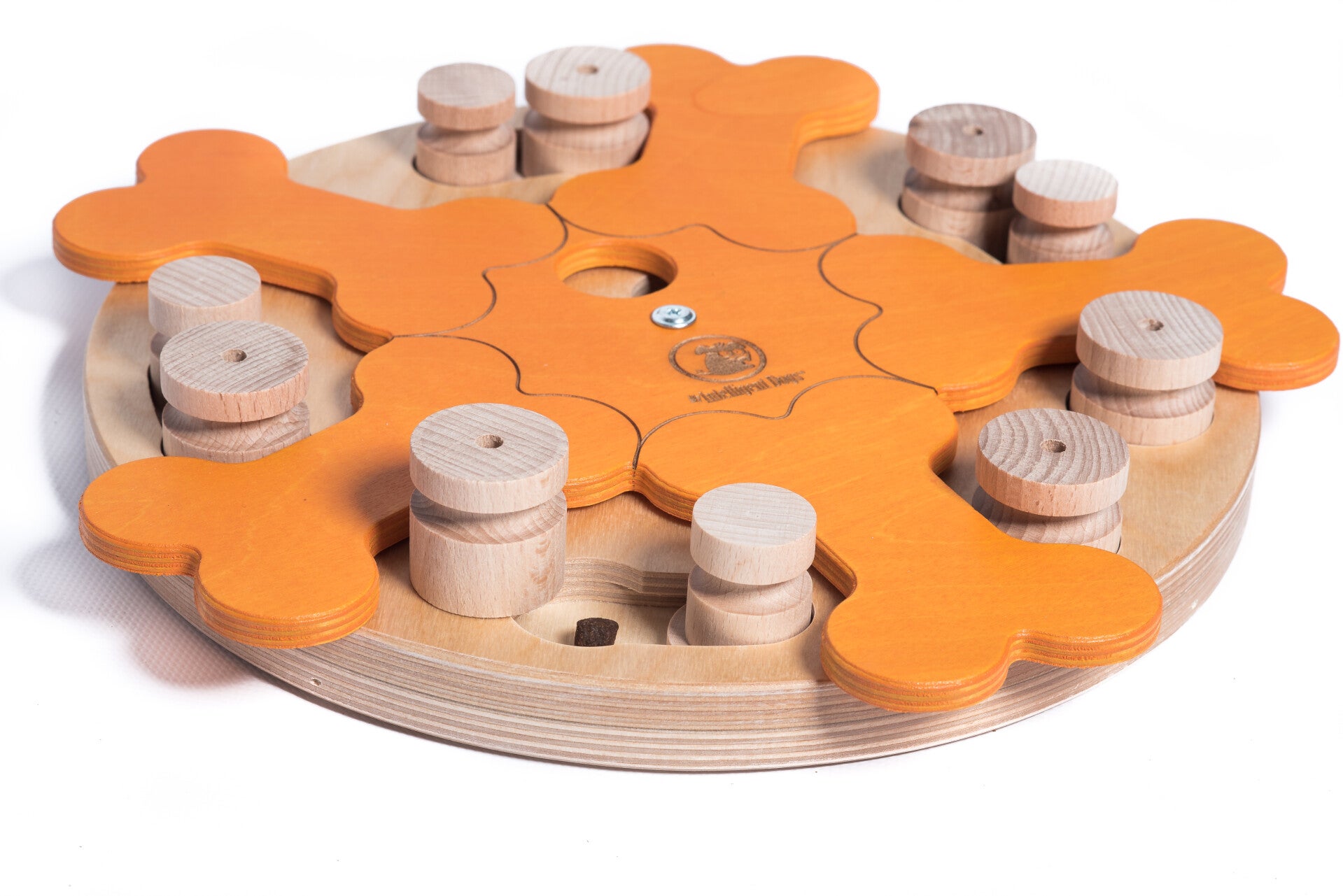 Carousel bone van hout - intelligent hondenspel