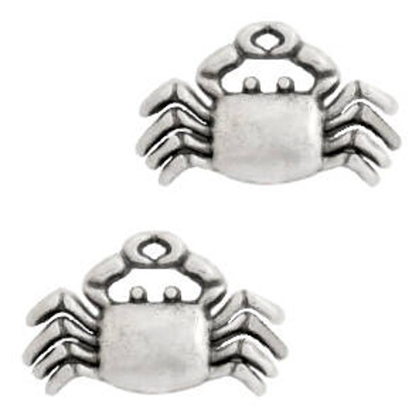 DQ krab Antiek zilver (nikkelvrij)