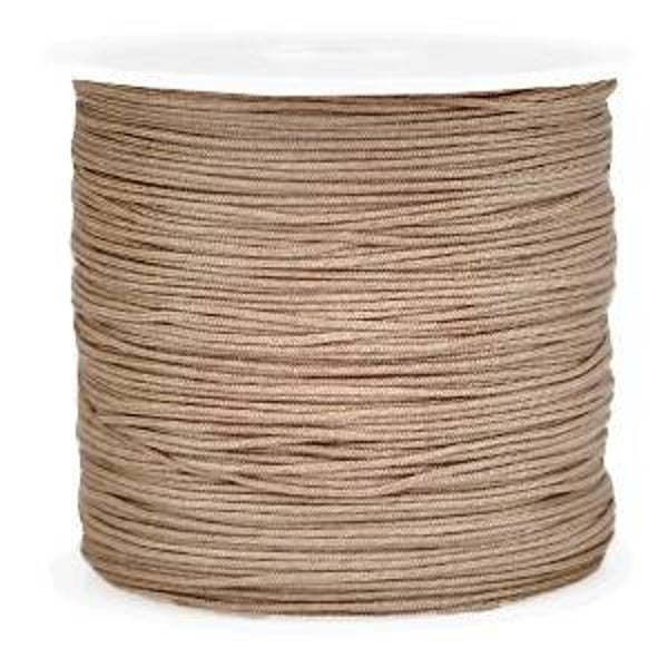 Macramé draad 0.8mm Light brown