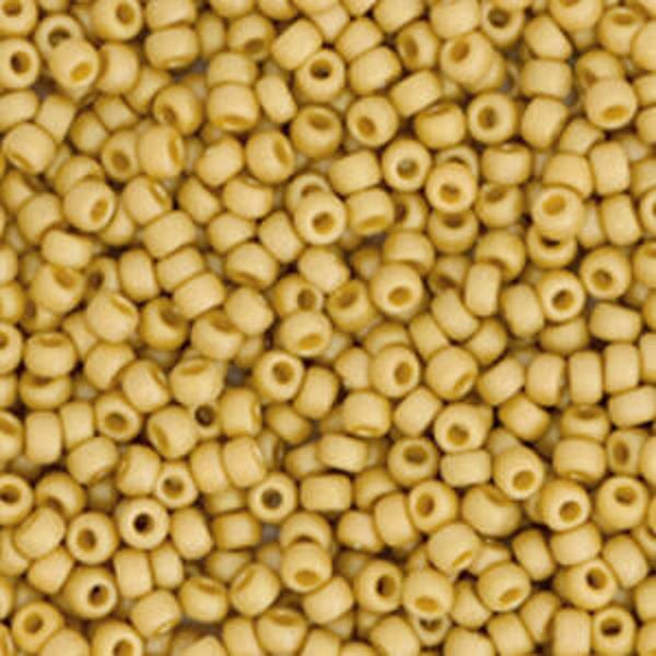 4692Opaque glazed frosted citron yellow 11/0