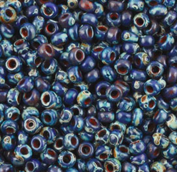 4518 Opaque Cobalt Picasso 8/0