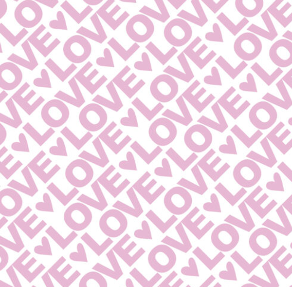 Zijdepapier " Love Letters" (5 vellen)