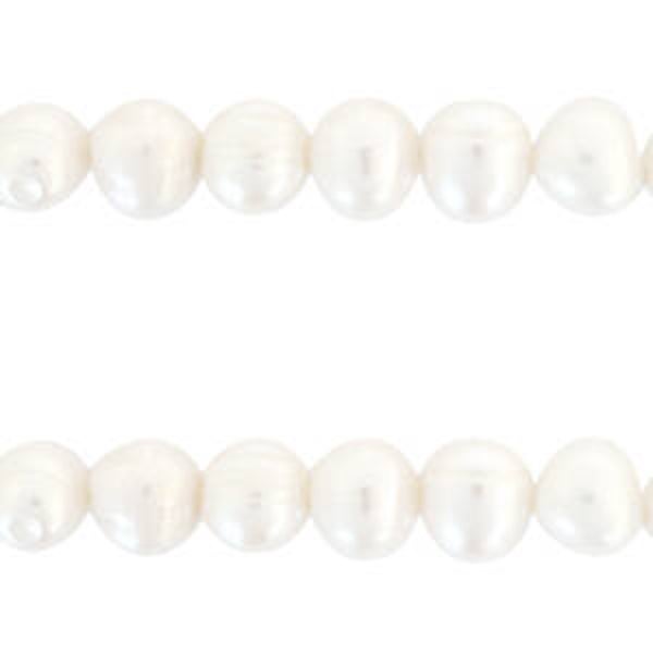 Zoetwaterparels rond 10mm Natural white