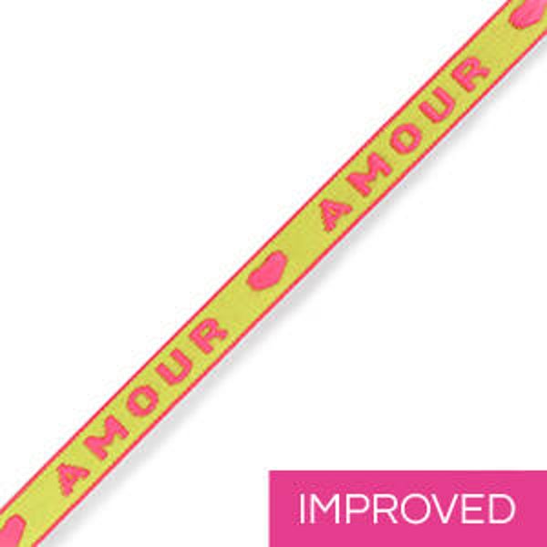 Lint "Amour" Neon Green-Pink