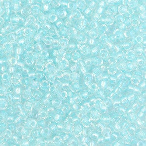 3638 Fancy lined soft aqua green 8/0