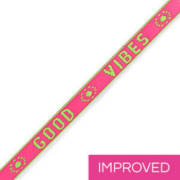 Lint "Good Vibes" Neon Pink Green
