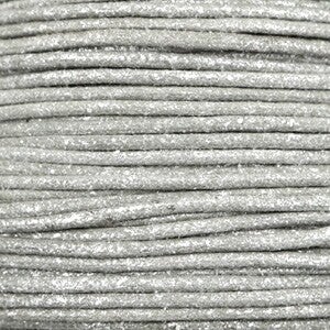 Waxkoord metallic 2.0mm Steel grey