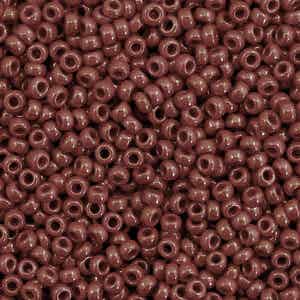 419 Opaque red brown 11/0