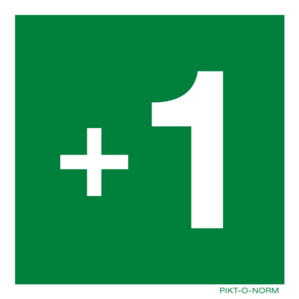 Pictogram Niveau-aanduiding ISO 7010 100 x 100 mm Zelfklevend