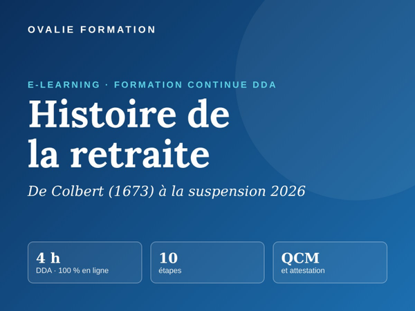 Histoire de la retraite en France 4H00 DDA – E-learning