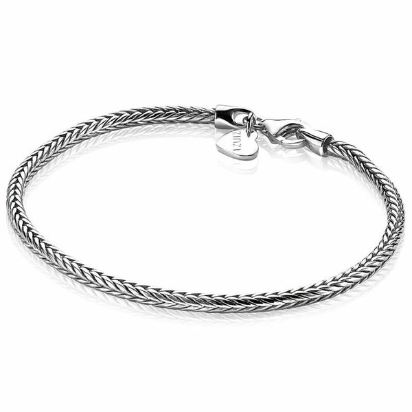 Zinzi zilveren schakelarmband vossenstaart ZIA1287G