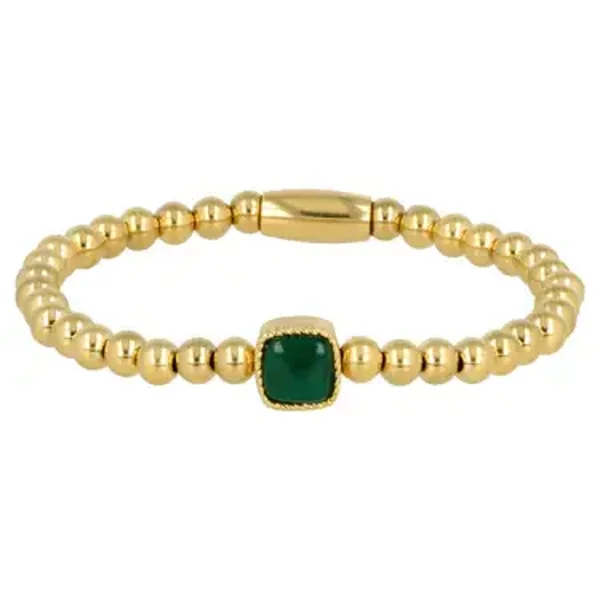 My Bendel armband - Green Agate VI5103